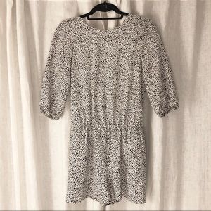 Zara Animal Print Spotted Romper, XS